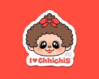 I Love Chhichis (Monchhichis) | Vinyl Sticker