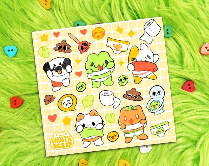 Undie Peek! | Vinyl Sticker Sheet
