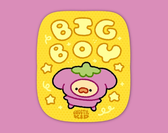 Eggplant Dog | Vinyl Sticker