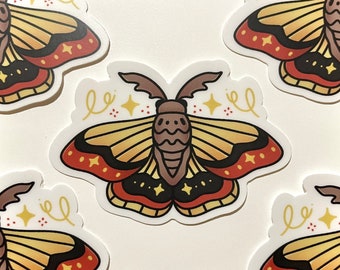 Moth | Vinyl Sticker | Bugs, Cute, American Traditional Tattoo Inspiration