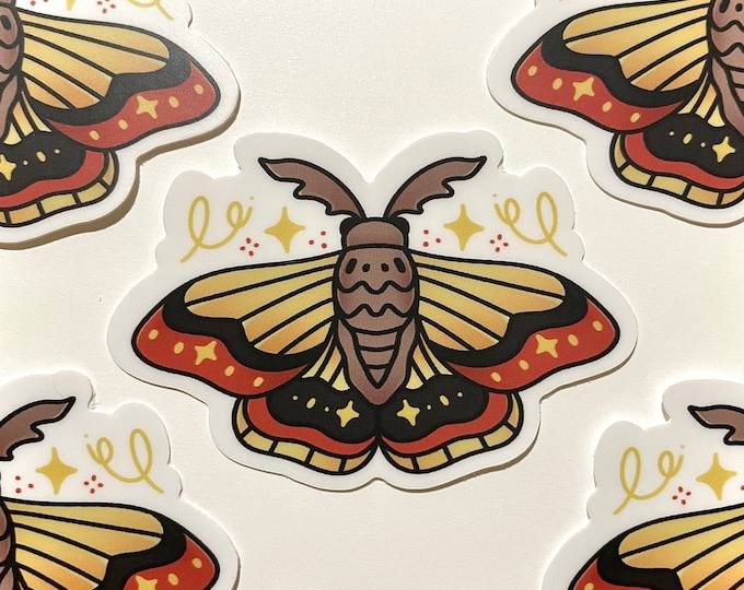 Moth | Vinyl Sticker | Bugs, Cute, American Traditional Tattoo Inspiration