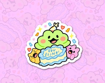 Party Frog and Friends | Vinyl Sticker