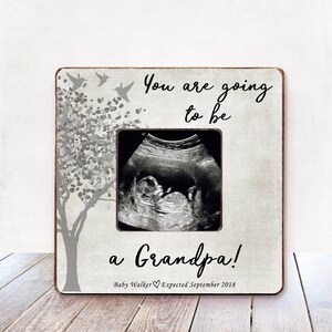 おじいちゃんの妊娠発表用フォトフレーム（超音波診断装置付き）