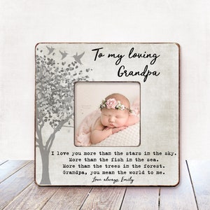 Personalized Grandpa Picture Frame - Grandparent Gift