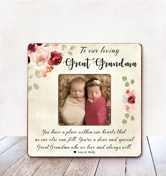 Mother S Day Gift For Great Grandma Mothers Frame Personalized Birthday