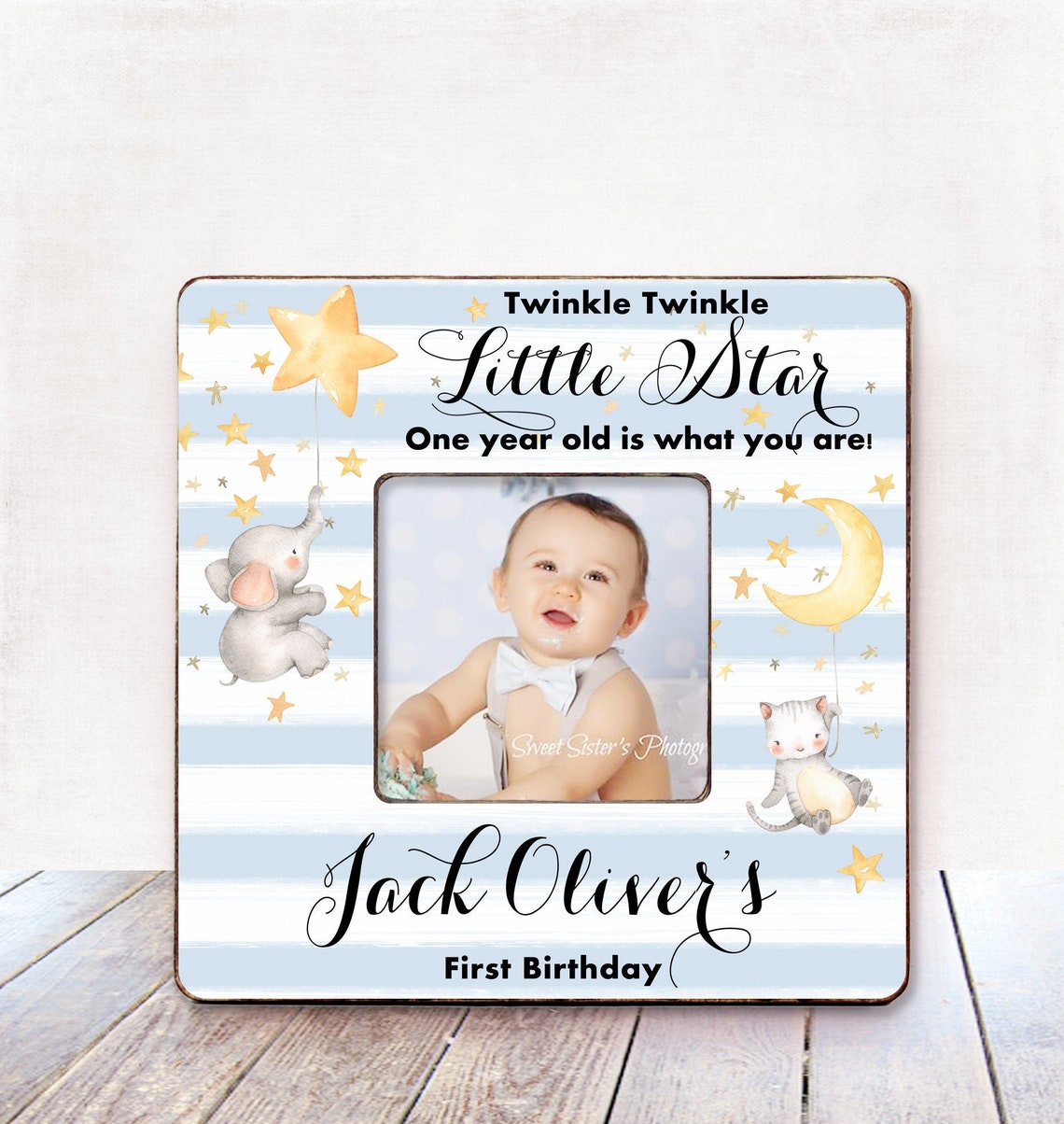 FIRST BIRTHDAY BOY Gift First Birthday Picture Frame First | Etsy