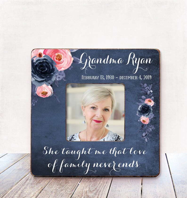 Grandma Memorial frame Sympathy Gift Condolences Gift Memorial Etsy