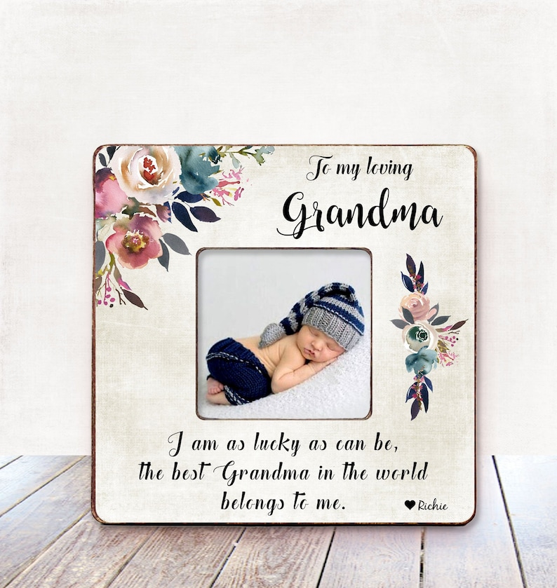 A photo frame is the first thing that comes to your mind when you think of gifts for new grandma. So why not make it more special with your own message printed on it?  Its classic design would catch her eyes instantly, and the message would touch her heart. 