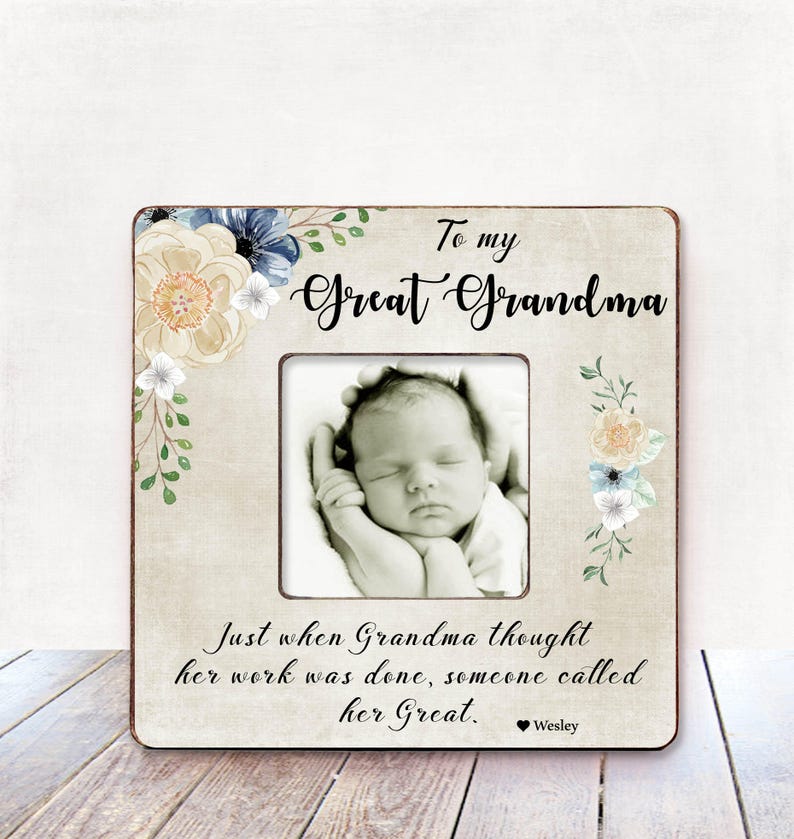 Great Grandma Birthday Gift Great Grandma Photo Frame Great Etsy