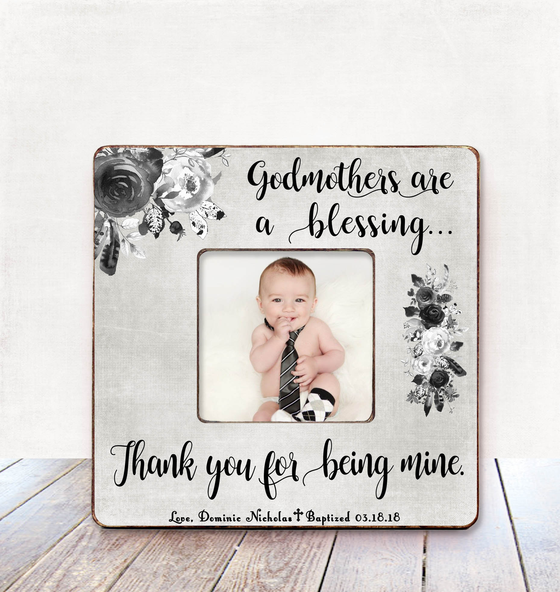 Godmother Frame Godmother Gift Godparent Gift Baptism Gift Etsy