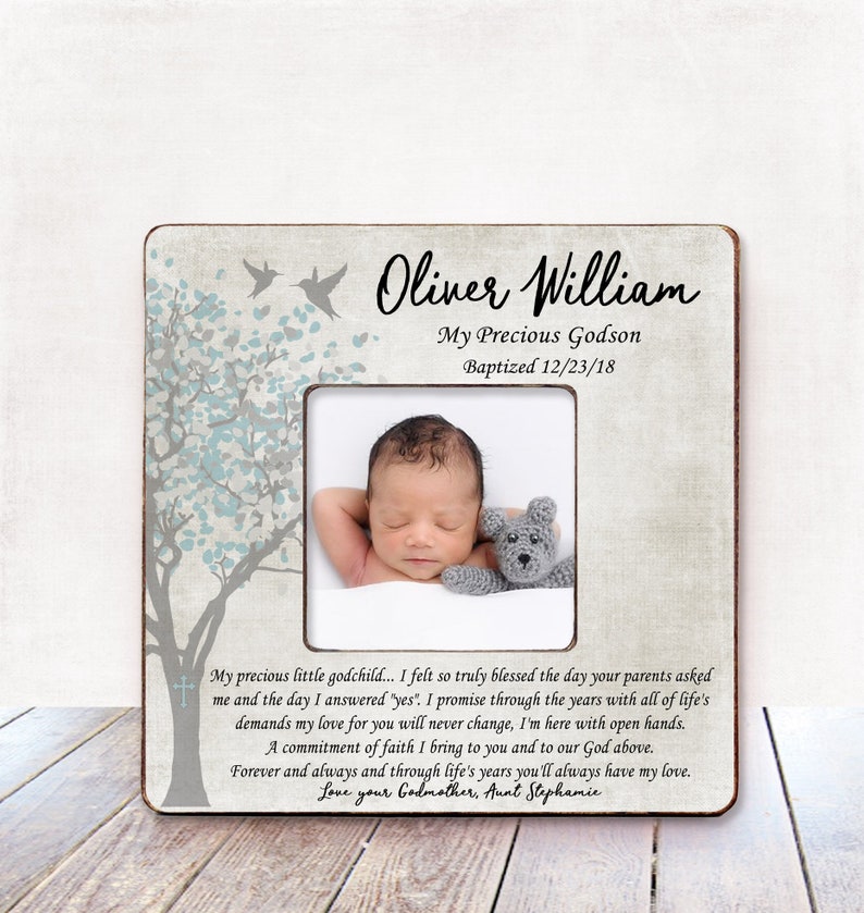 Baptism Gift for GODSON Christening Gift Godson Personalized Etsy