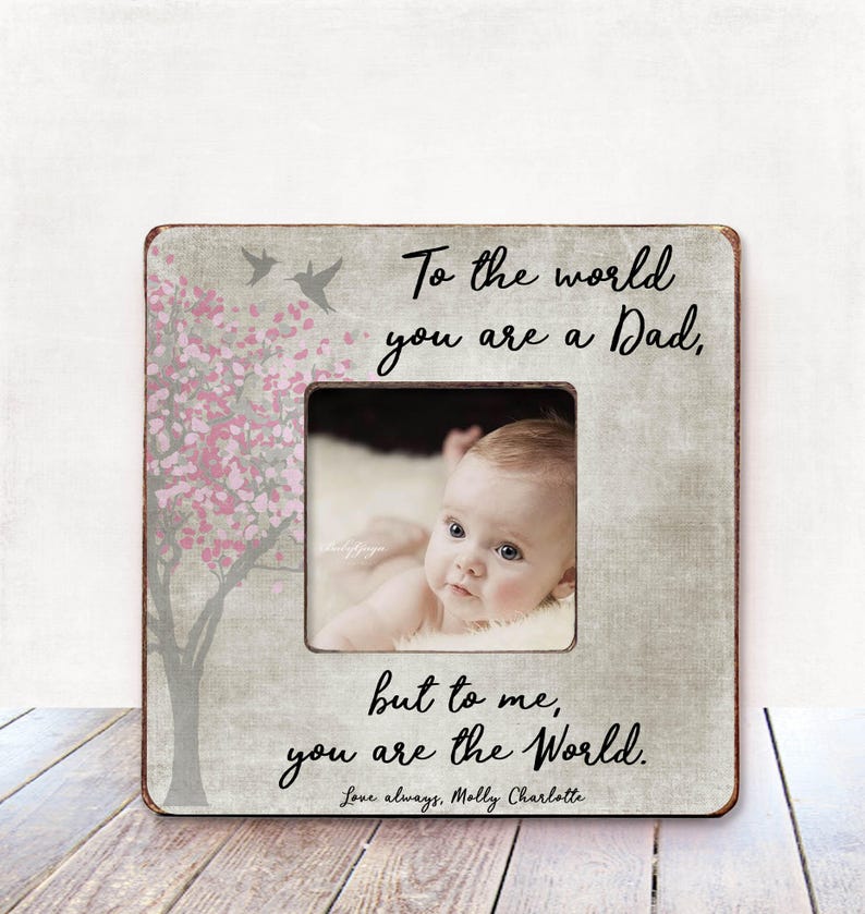 Father Daughter Dad Gift From For Frame