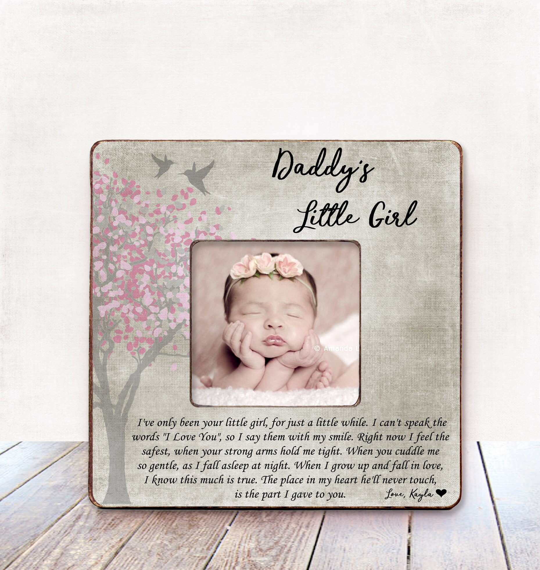 Dad Christmas Gift from Daughter Christmas Gift Dad Frame  Etsy