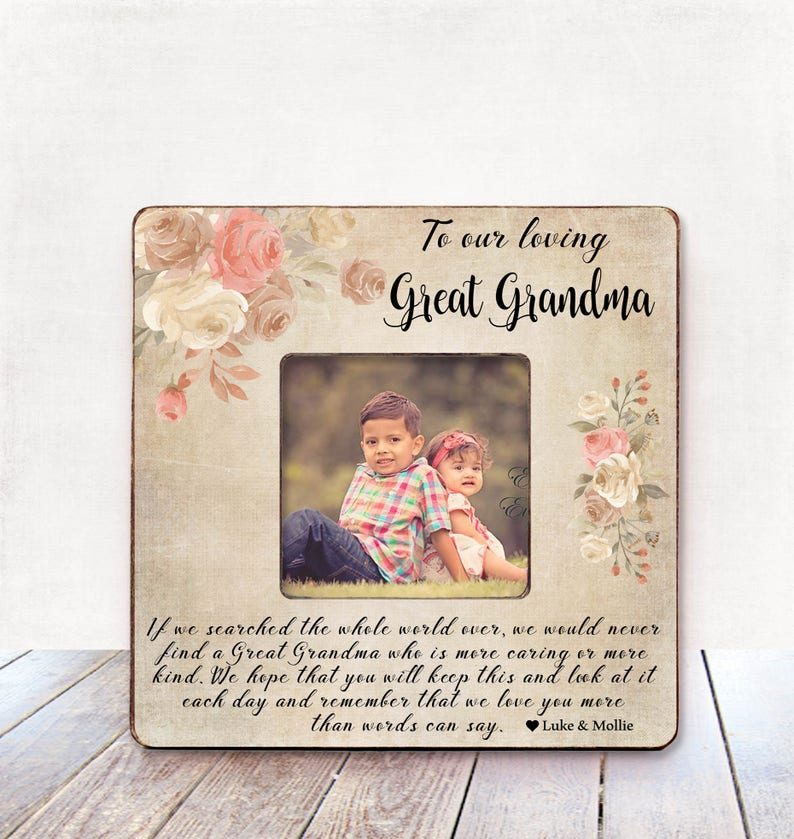 Great Grandma Gift Great Grandma Picture Frame Great Etsy