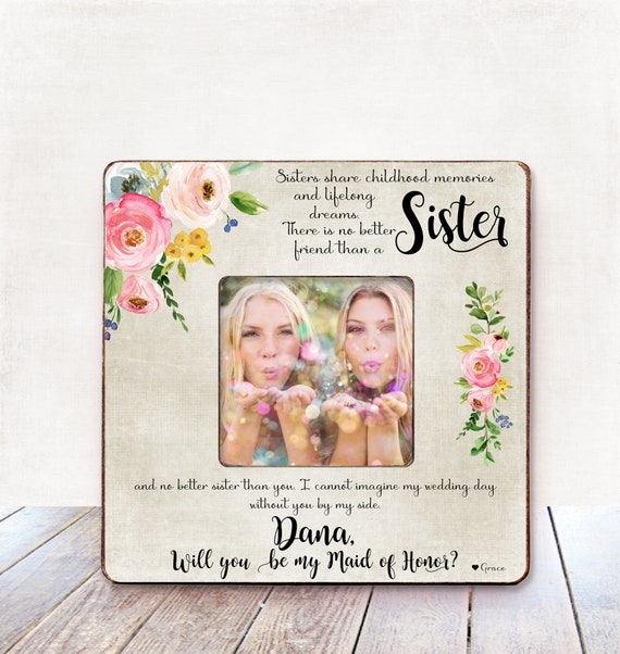 sister matron of honor proposal