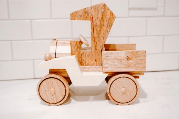 handmade wooden toy trucks