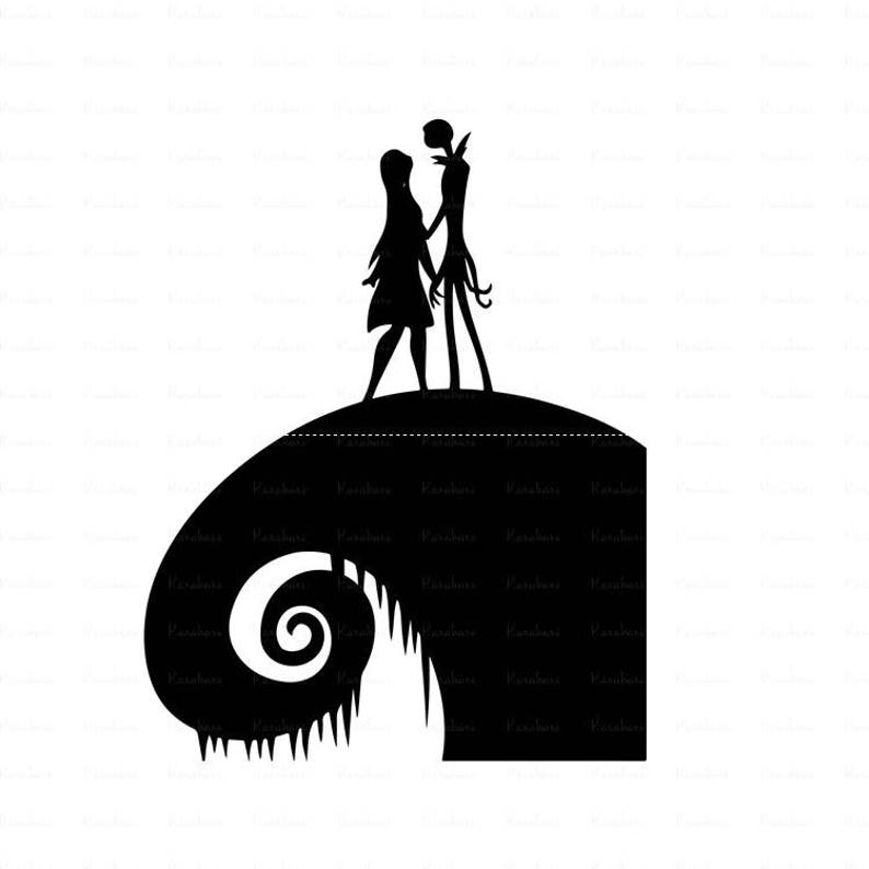 Nightmare before Christmas svg jack and sally loveCut files | Etsy