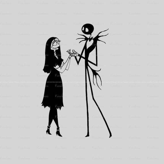 Download Nightmare before Christmas svg jack and sally loveCut ...