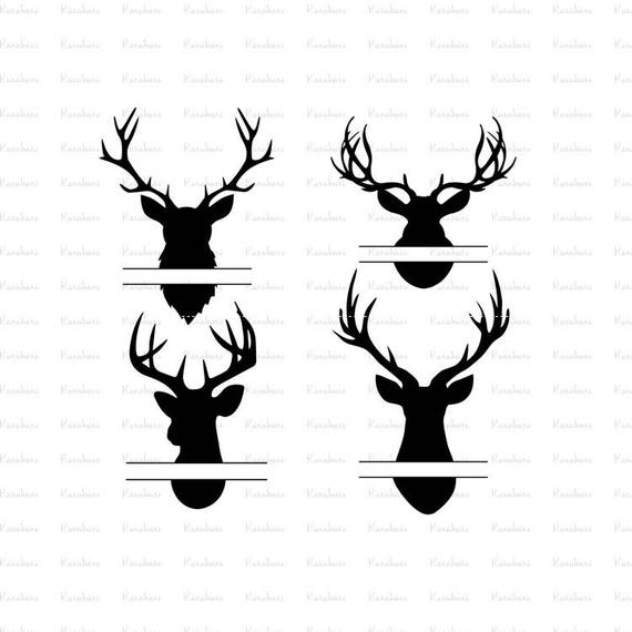 Download Deer Svg Clipart Deer head svg Deer monogram svg Cuttable ...