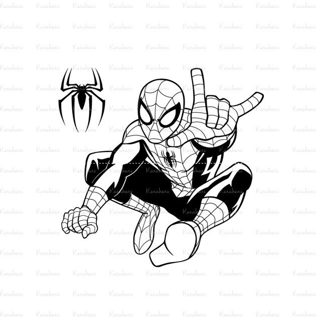 Download Ultimate Spiderman SVG Spiderman silhouette Spiderman svg | Etsy