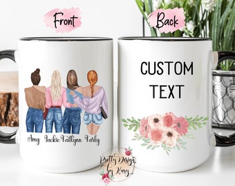 Custom Sister Mug | Custom Best Friend Mug | Personalized Best Friend Gift | Sister Gift | Sister Mugs | Friendship Mug | Custom Girls Mug