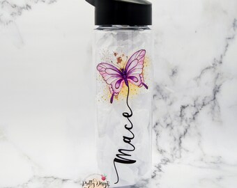 Butterfly Water Bottle | Butterflies Tumbler | Personalized Water Bottle | Custom Water Bottle | Butterfly Gift | Mothers Day Gift | Mom