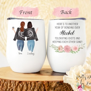 Best Friend Wine Tumbler | Bestie Tumbler | Best Friend Wine Glass | Best Friend Mug | Best Friend Gift | Best Friend Tumbler | Bestie Gift