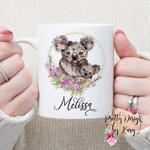Koala Mug | Koala Cup | Koala Bear Mug | Koala Gifts | Koala Lover | Cute Koala Coffee Mug | Personalized Koala Mug | Animal Mug