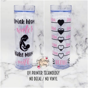 Breastfeeding Tumbler | Breastfeeding Water Bottle Tracker | Mother&#39;s Day Gift | Motivation Water Bottle | New Mom Gift | Customized Tumbler