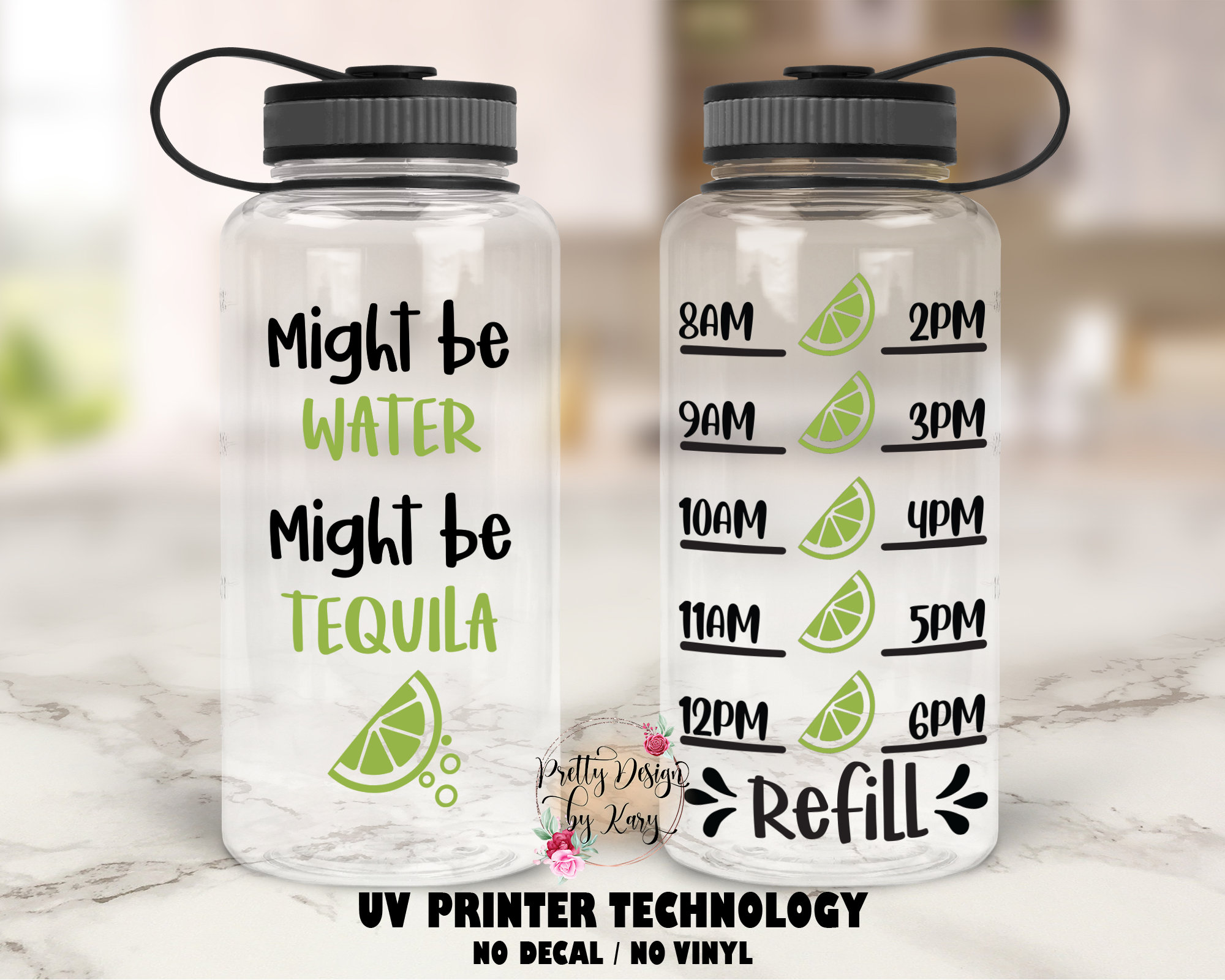 Funny Motivational Gag Tequila Bottle