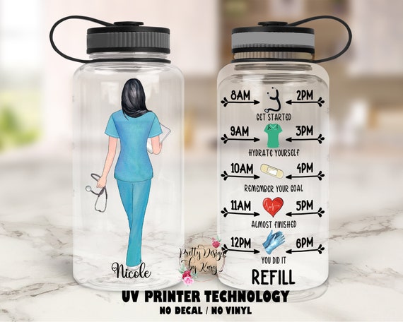 Nurse Tumbler Nurse Water Bottle Nurse Gifts RN Gift Nurse Graduation Gift  Motivational Water Bottle New Nurse Gift BSN Gift 