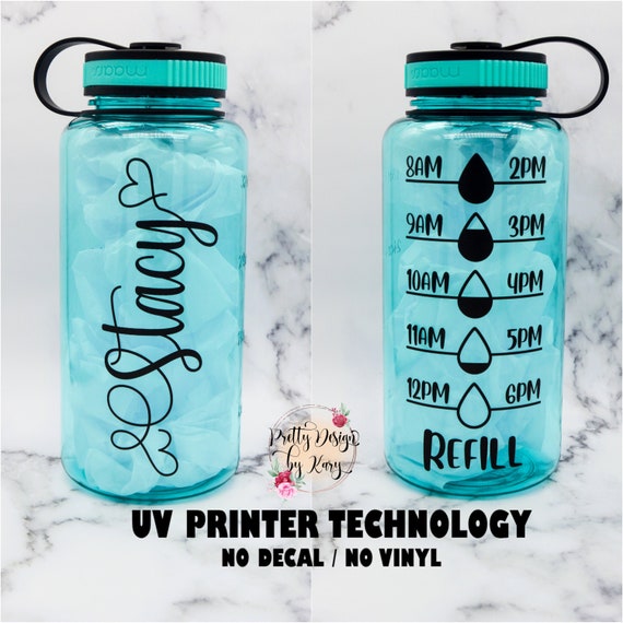 Water Bottle Tracker Motivational Water Bottle Personalized Water Bottle  With Hourly Time Tracker Time Stamp Water Custom Tumbler 