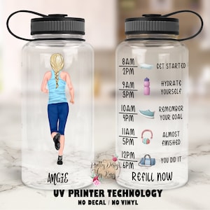 Running Tumbler, Gift For Runners, Runner Water Bottle, Motivational Water Bottle, Fitness Tumbler, Runner Friend Gift, Custom Water Bottle