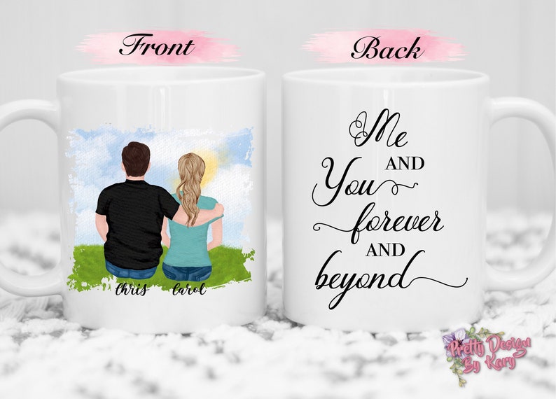Custom Couples Mug Valentines Day Gift Gift for Her for Etsy