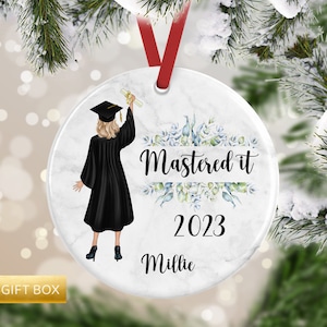Mastered It Ornament, Graduation Gift, Graduation Ornament, Collage Ornament, Christmas Ornament, Graduate Ornament, Collage Graduation