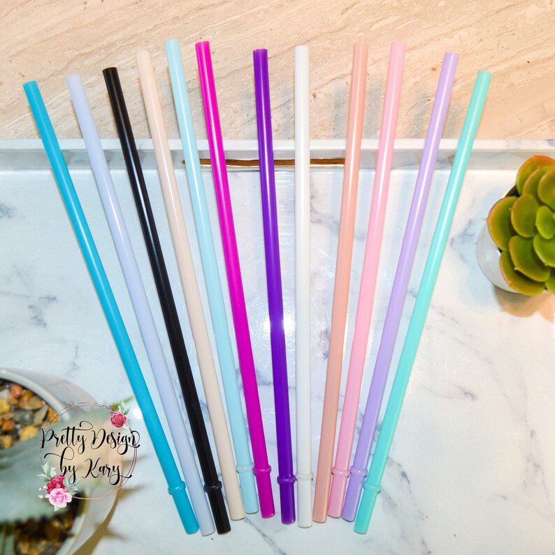 Skinny Tumbler Replacement Straws | Reusable Straws | Colored Straws | Extra Straw | Colorful Reusable Straws | Cup Straws | straws