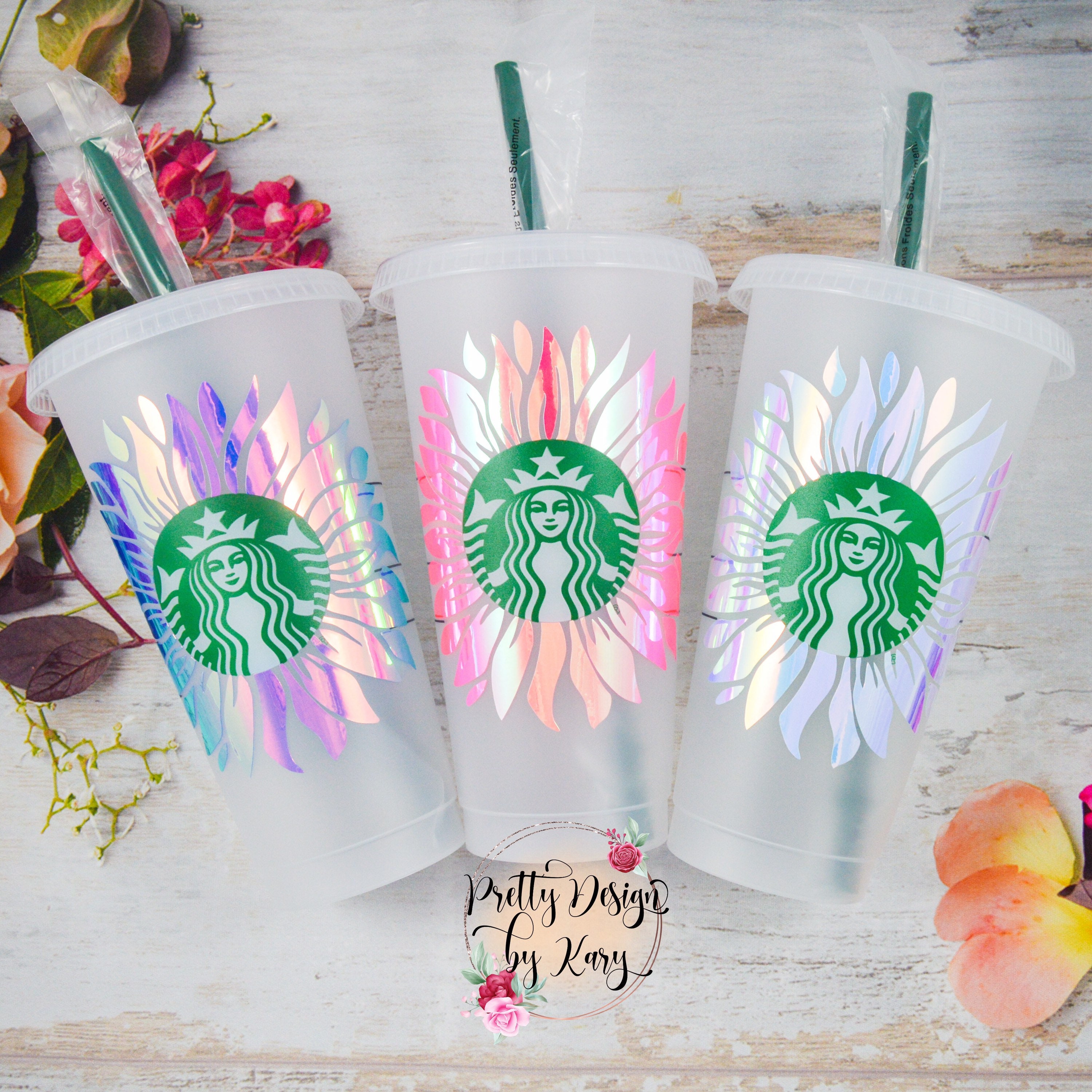 Starbucks Pattern Home & Living Kitchen & Dining Danish Pastel Starbucks Tumbler ...