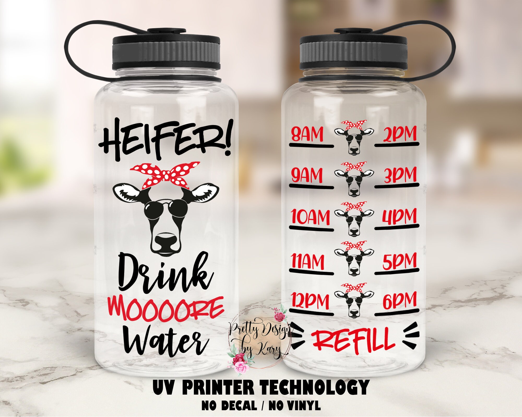 Cute Cow Water Bottle