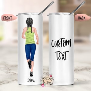 Running Tumbler Gift For Runners Runner Gift Runner Mug Runner Friend Gift Marathon Runner Tumbler Fitness Gift Runner Cup image 1