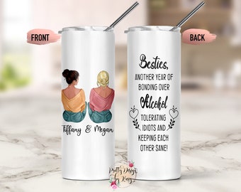 Besties Tumbler | Best Friend Tumbler | Bestie Gift | Best Friend Mug | Best Friend Gift | Friendship Gift | Friends Mug | Friendship Mug