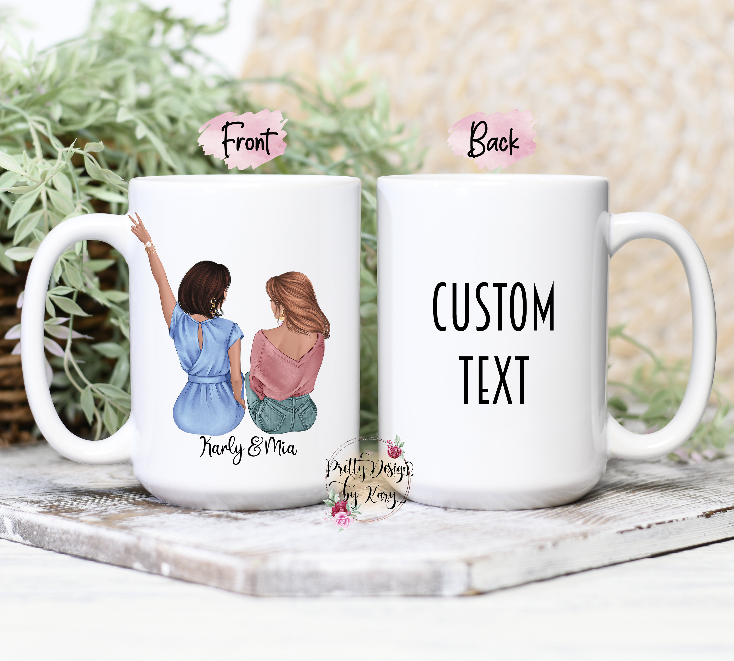 Custom Sister Mug Custom Best Friend Mug Personalized Best Etsy