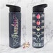 Custom Water Bottle Tracker | Motivational Water Bottle with Straw | Custom Tumbler | Personalized Water Bottle | Water Bottle With Tracker 