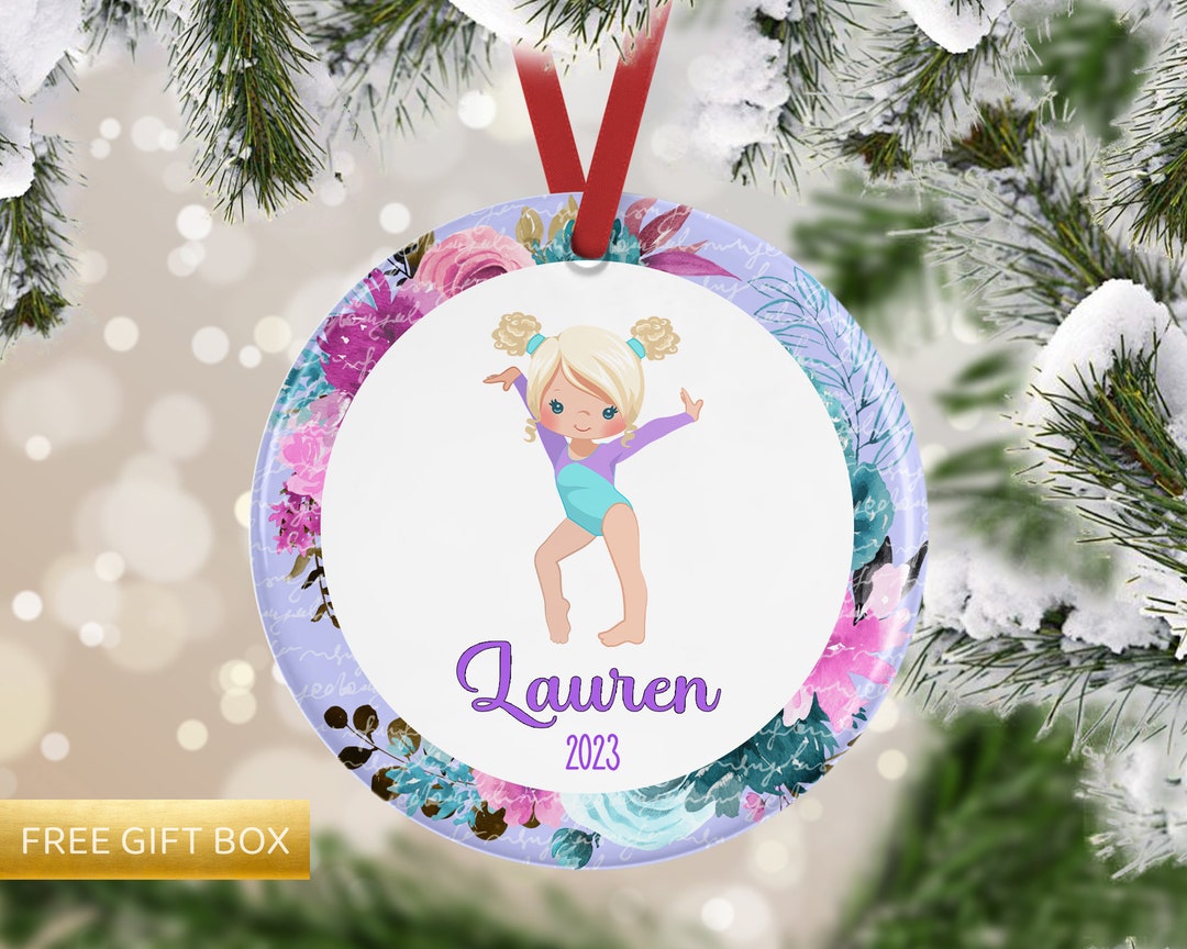 Gymnastics Ornament Gymnast Ornament Ballet Ornament Personalized Girl