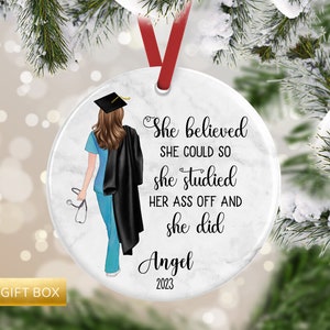 Nurse Ornament, New Nurse Gift, Graduation Ornament, Nurse Graduation Ornament, RN Gift, BSN Gift, Nursing Graduation Gift, Graduation Gift