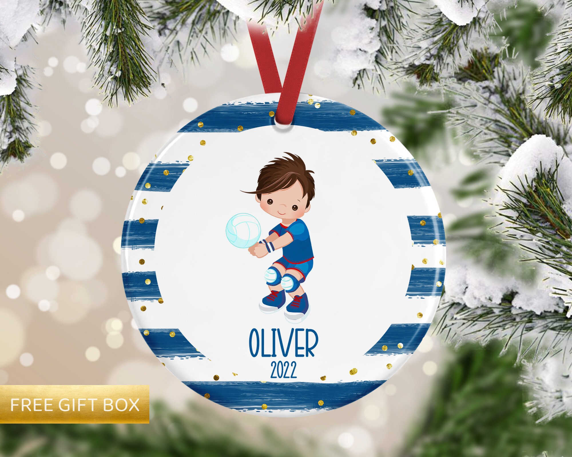 Discover Volleyball Ornament, Volleyball Gift