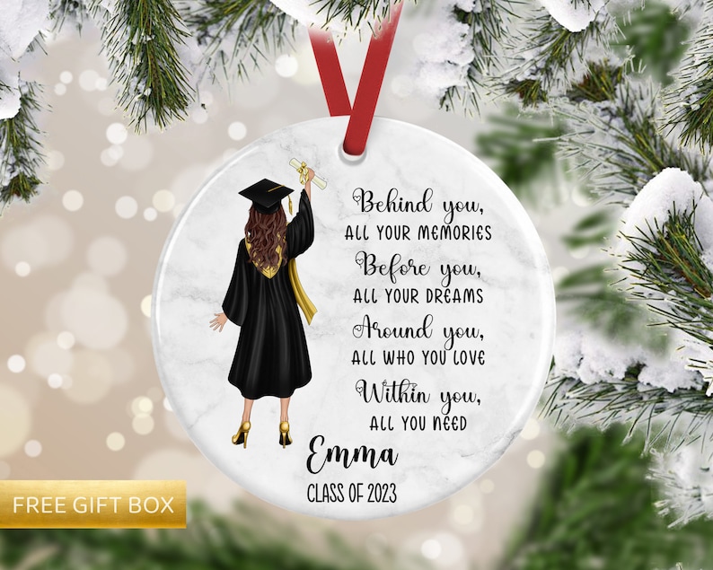 Graduation Gift, Graduation Ornament, Mastered It Ornament, Collage Ornament, Christmas Ornament, Graduate Ornament, Collage Graduation image 1