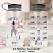 Personalized Water Bottle | Fitness Tumbler | Gym Water Bottle | Just a Girl With Goals | Motivational Bottle | Custom Water Bottle Tracker 