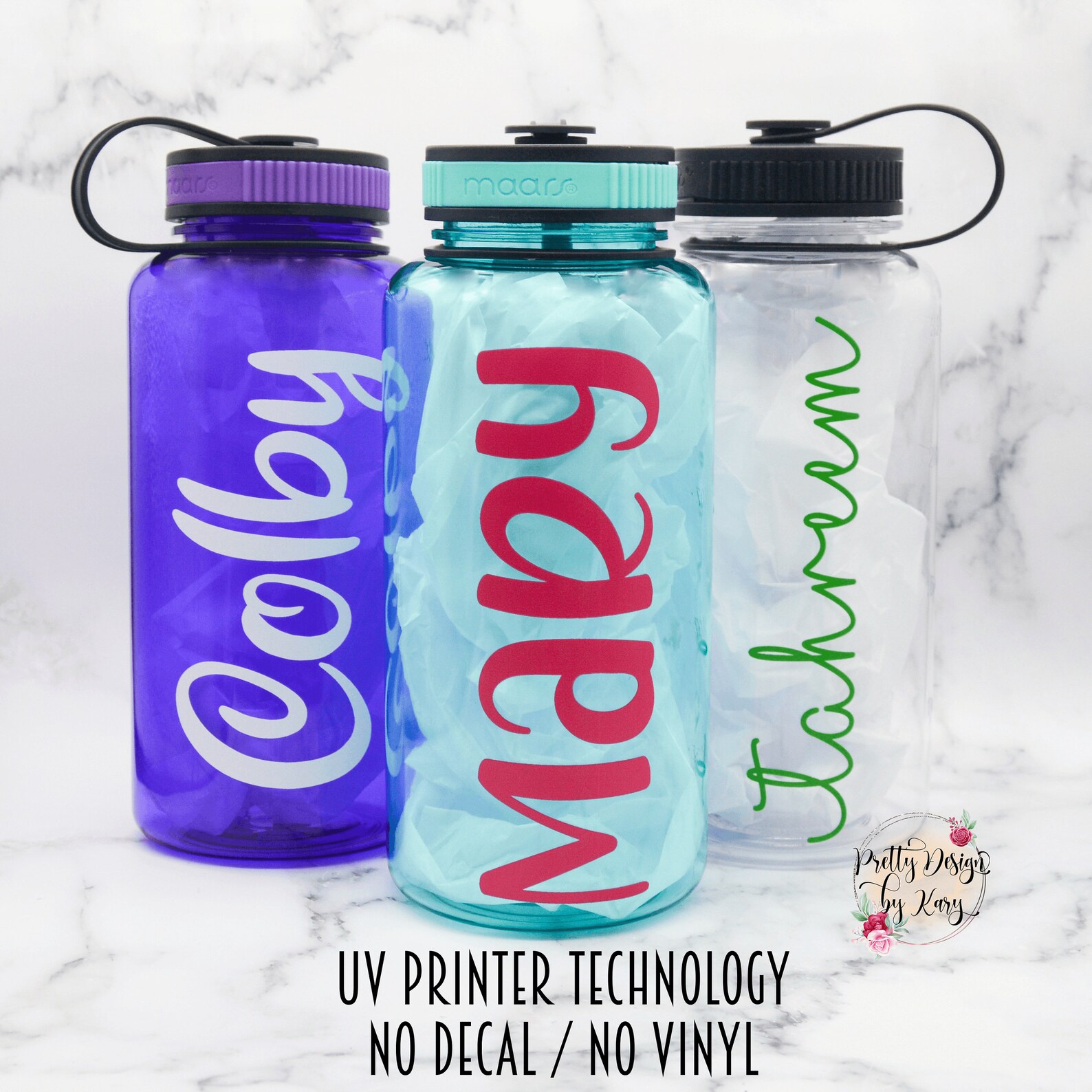 Monogram Water Bottle Water Bottle Tracker Motivational - Etsy