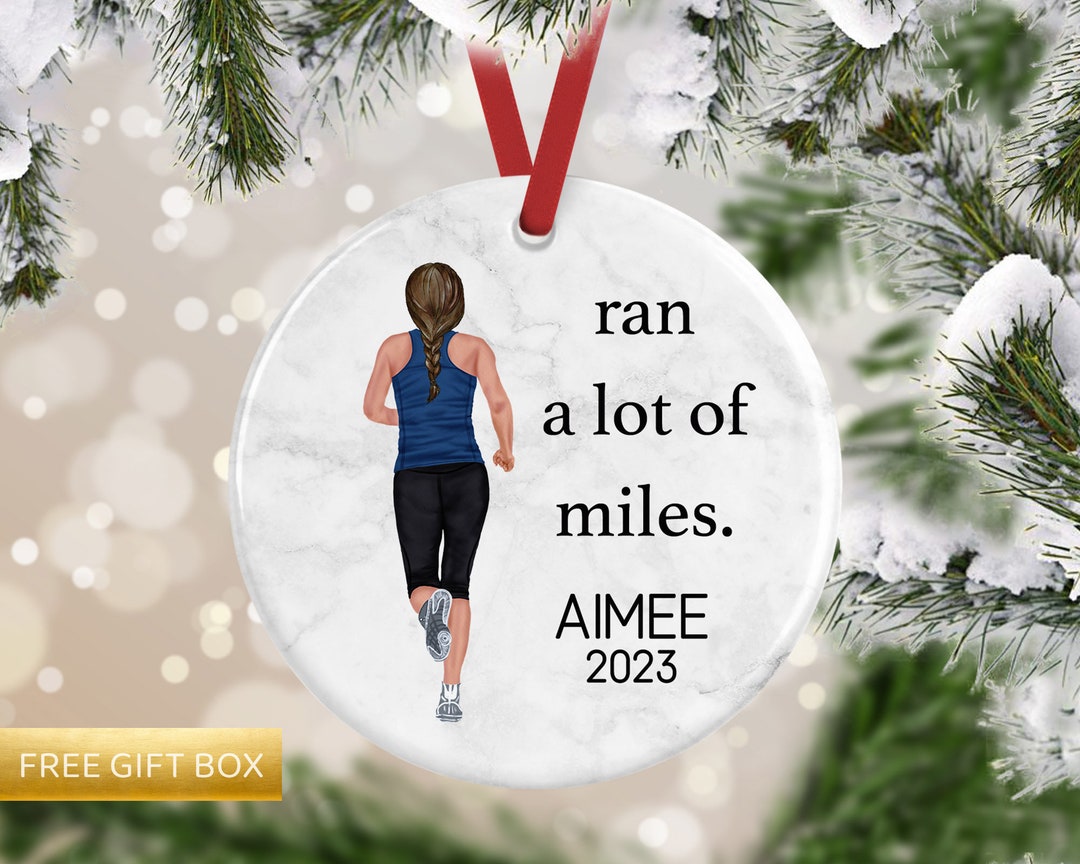Runner Ornament, Cross Country Gift, Gifts for Runners, Fitness Gifts