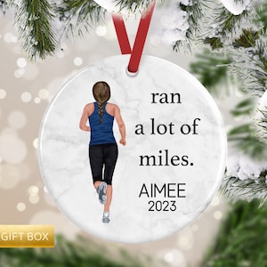 Runner Ornament, Cross Country Gift, Gifts for Runners, Fitness Gifts, Christmas Ornament, Custom Ornament, Running Gift, Marathon Ornament